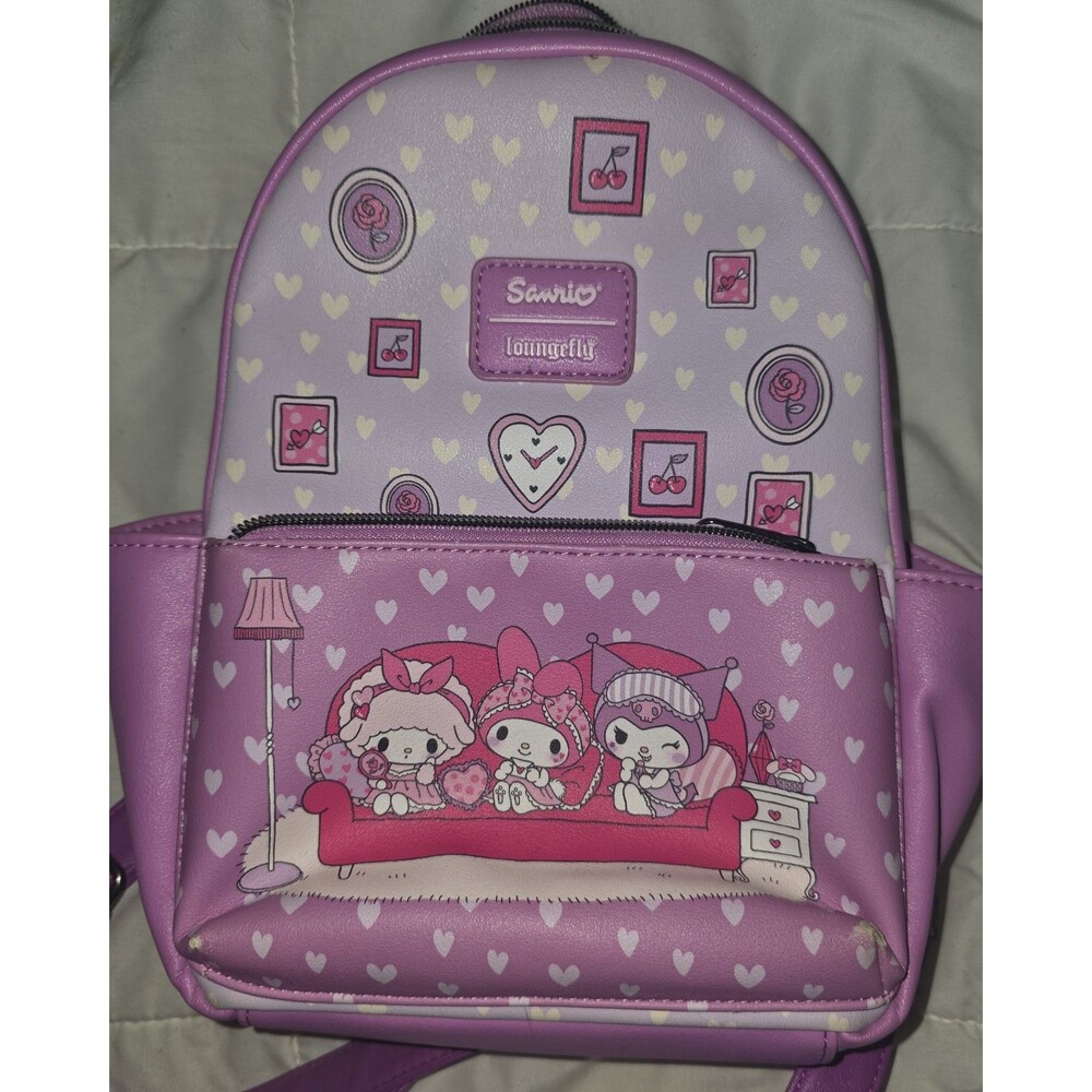 Loungefly Sanrio hello kitty mini backpack bookbag purse bag tote!